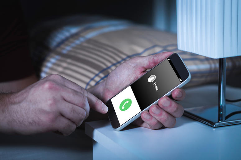 Phone call in the middle of the night. Drunk or prank calling