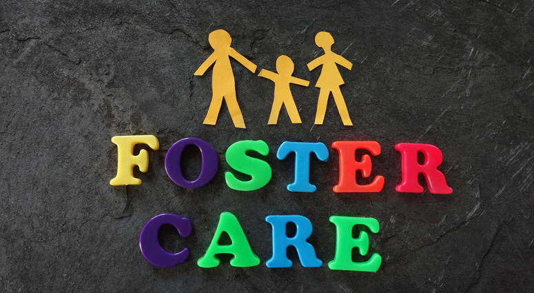 Illustration of the word Foster Care