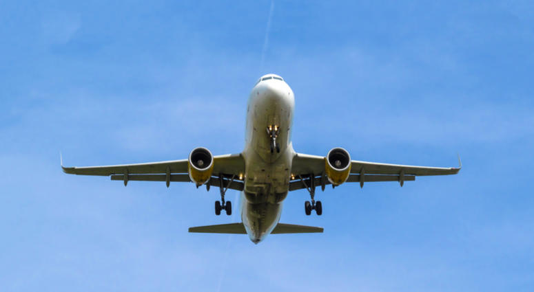 An airplane in flight