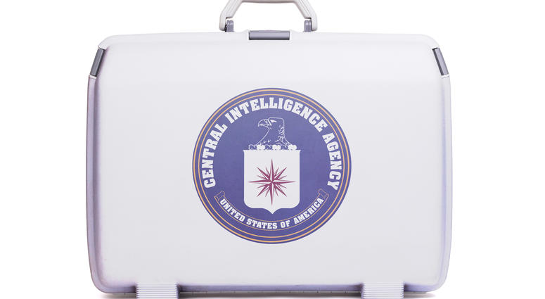 suitcase with CIA seal