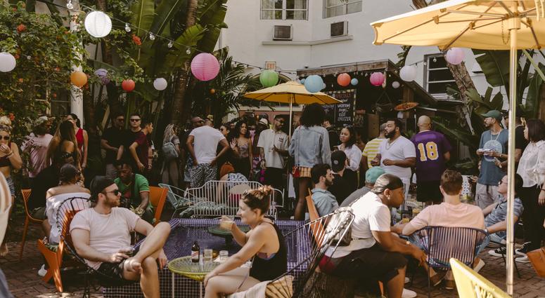 A party at Miami's Broken Shaker