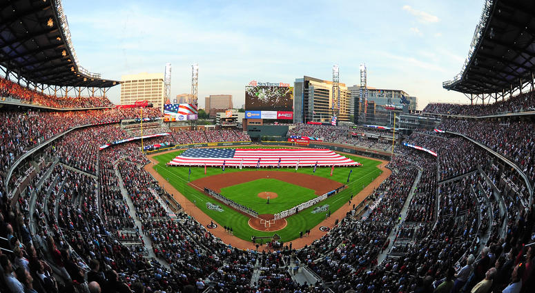 Suntrust Stadium, home of the Atlanta Braves