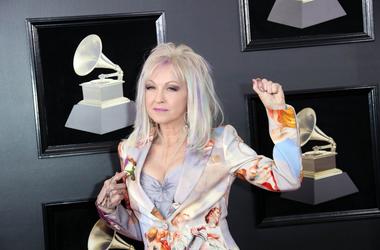 Jan 28, 2018; New York, NY, USA; Cyndi Lauper arrives at the 60th Annual Grammy Awards at Madison Square Garden. Mandatory Credit: Dan MacMedan-USA TODAY