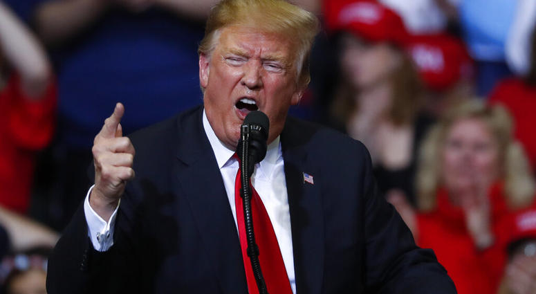 President Donald Trump President Donald Trump speaks during a rally in Grand Rapids, Mich., Thursday, March 28, 2019