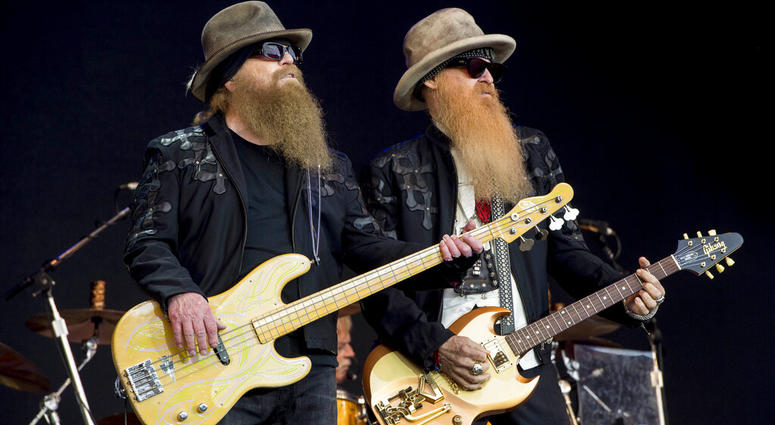 Dusty Hill and Billy Gibbons from the rock band ZZ Top Dusty Hill and Billy Gibbons from the rock band ZZ Top