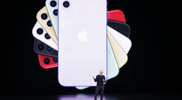Apple CEO Tim Cook talks about the latest iPhone during an event to announce new products Tuesday, Sept. 10, 2019, in Cupertino, Calif. Apple CEO Tim Cook talks about the latest iPhone during an event to announce new products Tuesday, Sept. 10, 2019, in Cupertino, Calif.