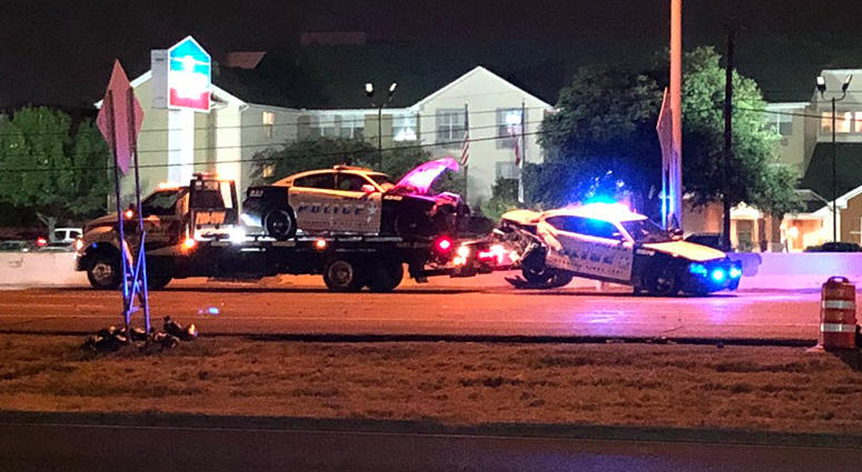 Dallas Police Crash I-35E Dallas Police Crash I-35E