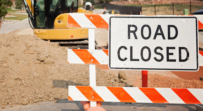 Road Closed Sign Road Closed Sign