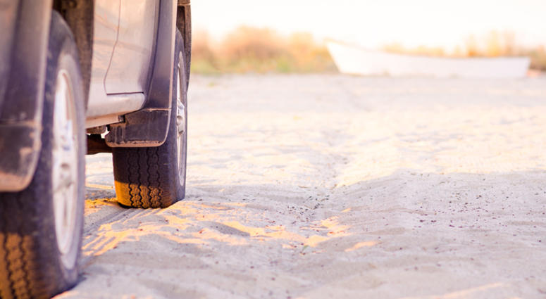 vehicle on the beach sand vehicle on the beach sand
