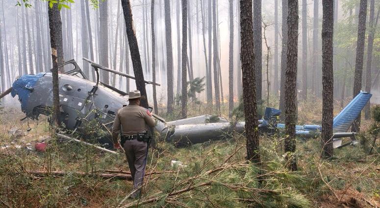 A Firefighter Died When A Helicopter Crashed In Sam Houston National Forest