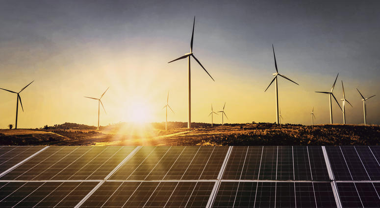 solar panels with wind turbine solar panels with wind turbine