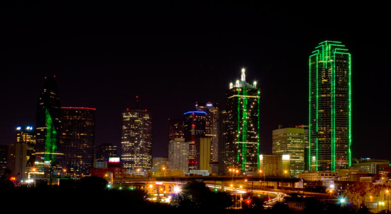 Downtown Dallas at night Downtown Dallas at night