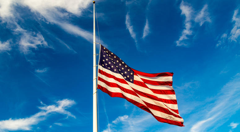 US Flag Flying at Half-Staff US Flag Flying at Half-Staff