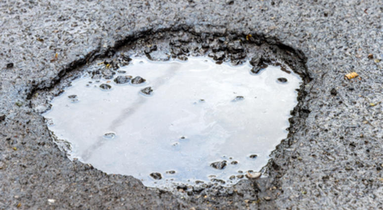 Domino's Pizza Filling Potholes Domino's Pizza Filling Potholes