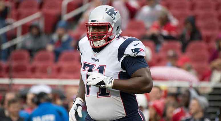 New England Patriots offensive tackle Cameron Fleming New England Patriots offensive tackle Cameron Fleming
