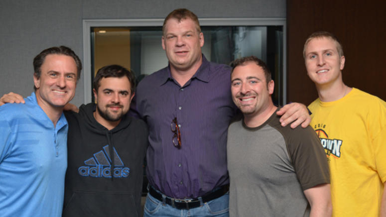 WWE star Kane (Glen Jacobs) with Shan & RJ WWE star Kane (Glen Jacobs) with Shan & RJ