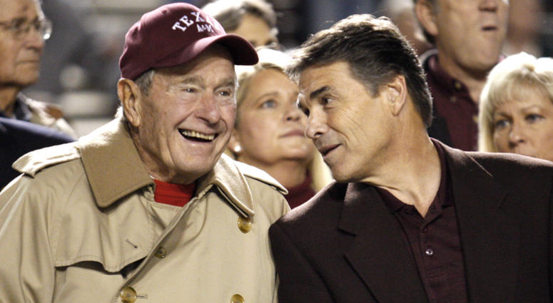 President H.W. Bush and Rick Perry President H.W. Bush and Rick Perry