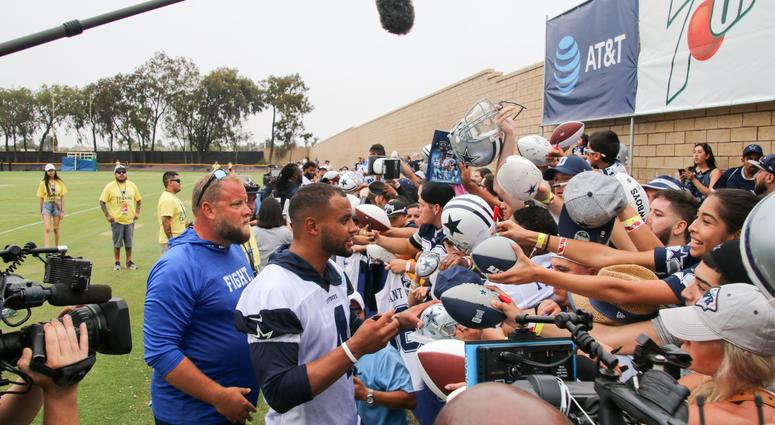 Dak Prescott At 2018 Dallas Cowboys Training Camp Dak Prescott At 2018 Dallas Cowboys Training Camp