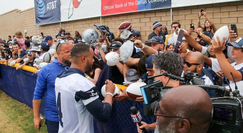 Dak Prescott At 2018 Dallas Cowboys Training Camp Dak Prescott At 2018 Dallas Cowboys Training Camp