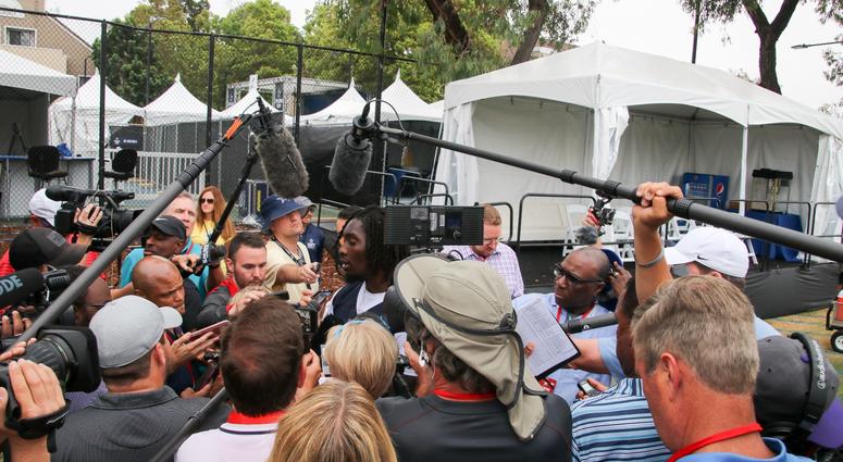 Demarcus Lawrence At 2018 Dallas Cowboys Training Camp Demarcus Lawrence At 2018 Dallas Cowboys Training Camp