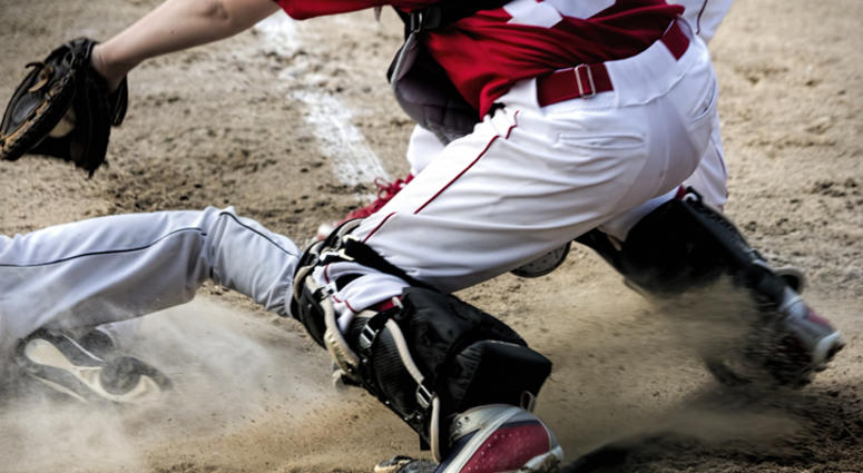 Baseball, Home Plate Play at Home Plate