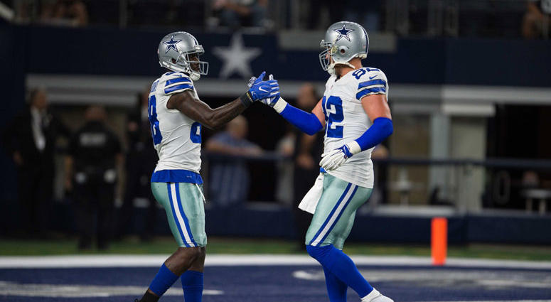 Dallas Cowboys wide receiver Dez Bryant (88) and tight end Jason Witten Dallas Cowboys wide receiver Dez Bryant (88) and tight end Jason Witten
