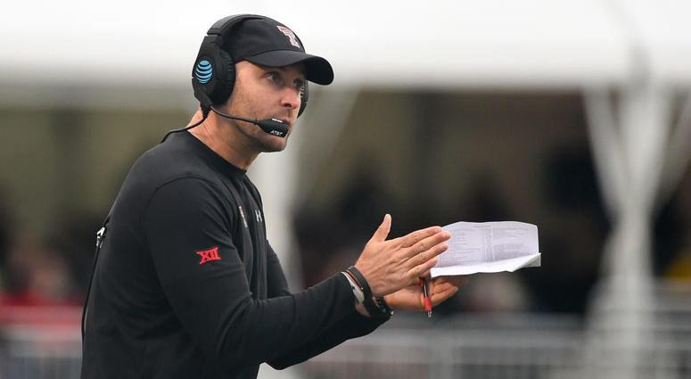 Texas Tech Red Raiders head coach Kliff Kingsbury Texas Tech Red Raiders head coach Kliff Kingsbury