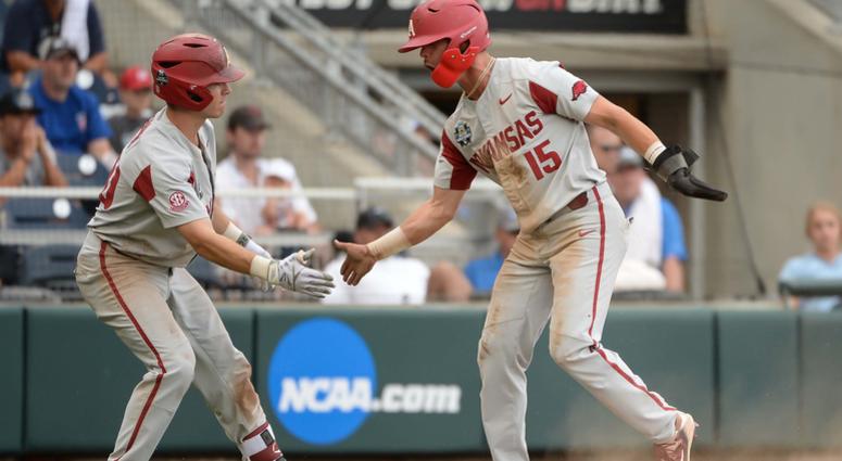 College World Series-Arkansas vs Texas Tech College World Series-Arkansas vs Texas Tech