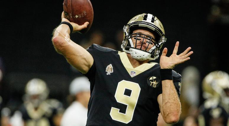 New Orleans Saints quarterback Drew Brees New Orleans Saints quarterback Drew Brees