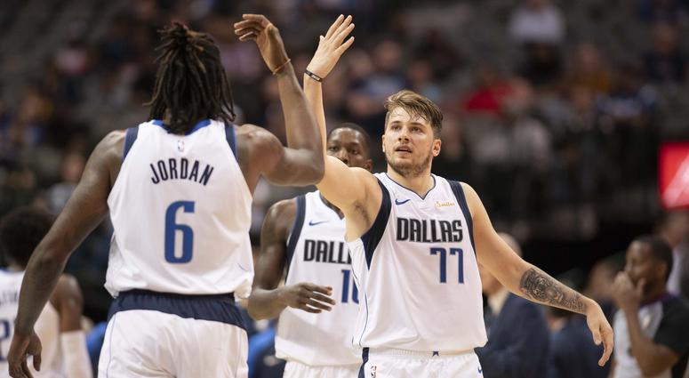 Luka Doncic and DeAndre Jordan Luka Doncic and DeAndre Jordan