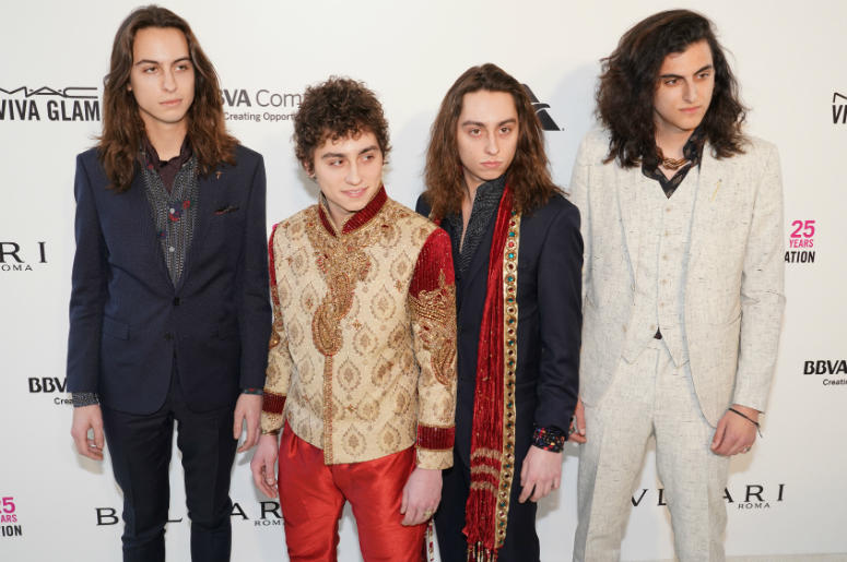 Greta Van Fleet Band on the red carpet at Elton John's 26th Annual AIDS Foundation Greta Van Fleet Band on the red carpet at Elton John's 26th Annual AIDS Foundation