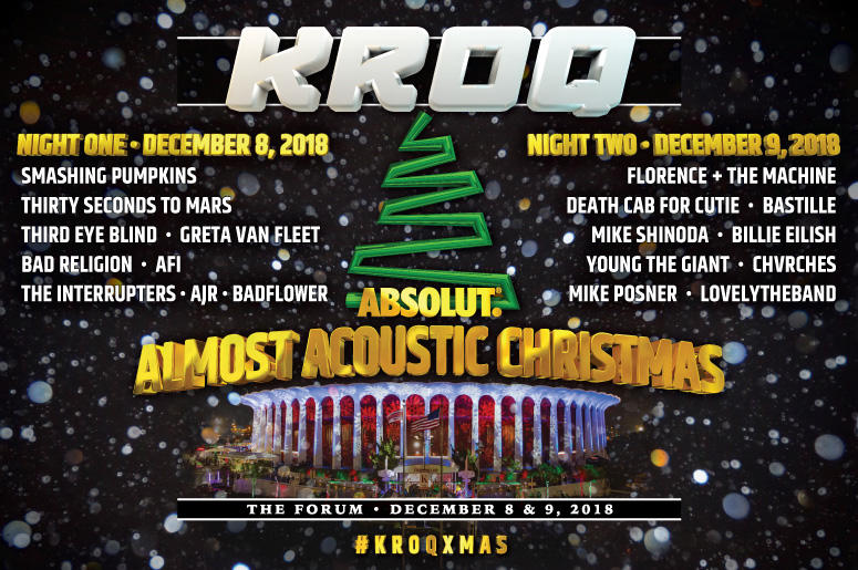 Kroq Almost Acoustic Christmas 2019, December 10 KROQ Absolut Almost Acoustic Christmas Webcast | The World Famous KROQ Kroq Almost Acoustic Christmas 2019, December 10 KROQ Absolut Almost Acoustic Christmas Webcast | The World Famous KROQ