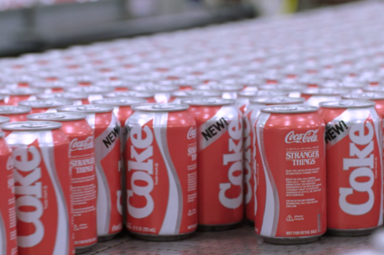 New Coke cans