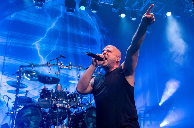 David Draiman of the band Disturbed performs David Draiman of the band Disturbed performs