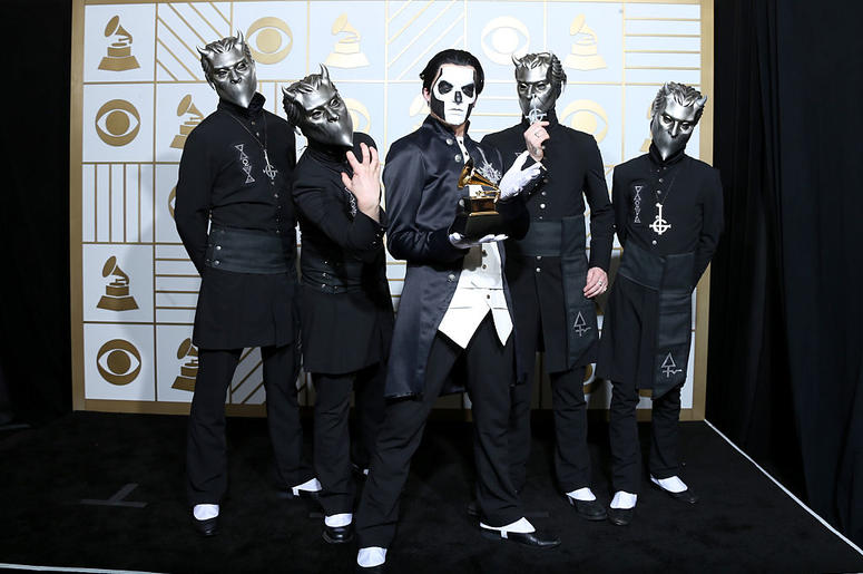 Ghost, winners of the award for Best Metal Performance Ghost, winners of the award for Best Metal Performance