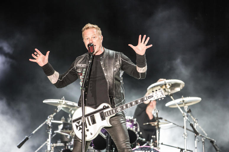 James Hetfield of Metallica In Concert James Hetfield of Metallica In Concert