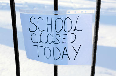School closed due to snowfall