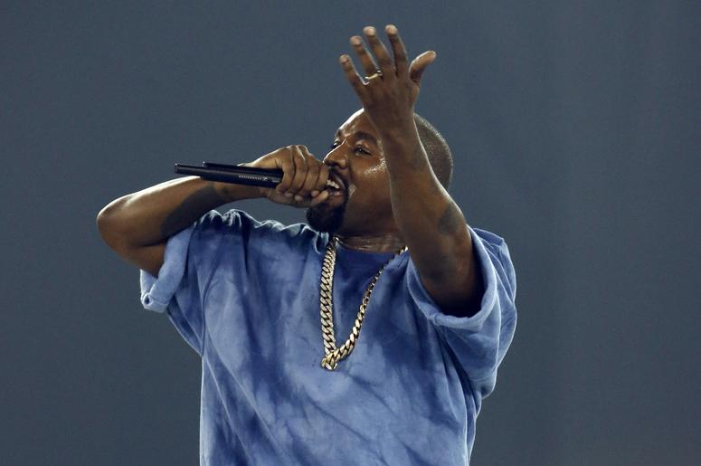 Jul 26, 2015; Toronto, Ontario, CAN; Recording artist Kanye West performs during the closing ceremony for the 2015 Pan Am Games at Pan Am Ceremonies Venue. Mandatory Credit: Jeff Swinger-USA TODAY Sports
