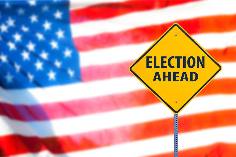 Election Ahead Sign