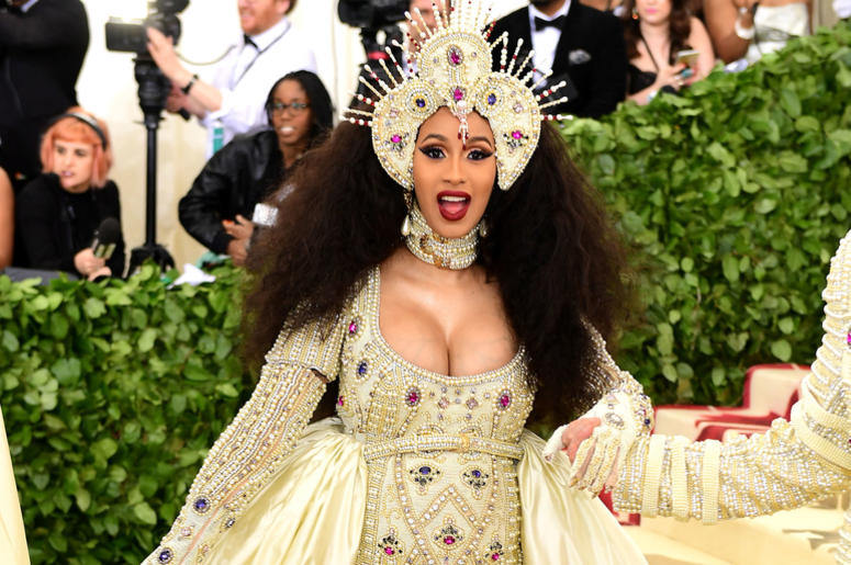 7/12/2018 - File photo dated 07/05/18 of Cardi B, who has explained why her newborn daughter is named Kulture. (Photo by PA Images/Sipa USA) *** US Rights Only ***