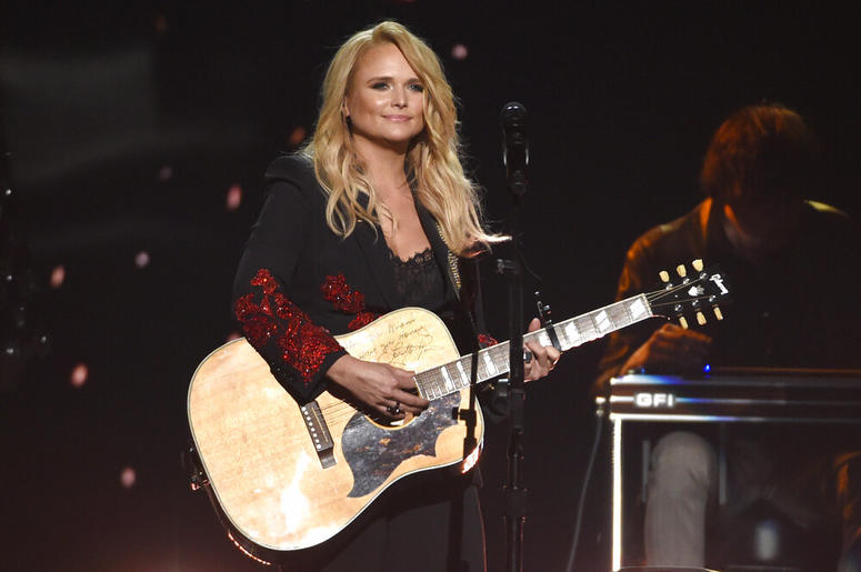 FILE - In this April 15, 2018 file photo, Miranda Lambert performs "Keeper of the Flame" at the 53rd annual Academy of Country Music Awards at the MGM Grand Garden Arena in Las Vegas. Country star Lambert celebrated Valentine’s Day weekend with the announ