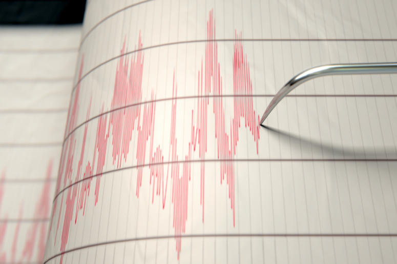Seismograph measuring earthquake activity Seismograph measuring earthquake activity