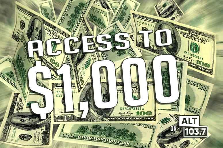 Access To $1,000 on ALT 1037 Access To $1,000 on ALT 1037