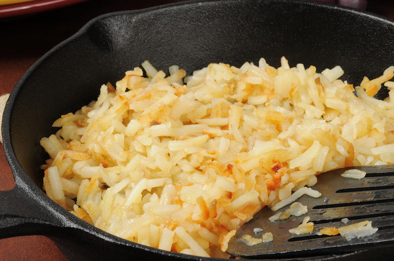 Hash Browns, Potatoes, Cooking, Skillet, Spatula Hash Browns, Potatoes, Cooking, Skillet, Spatula
