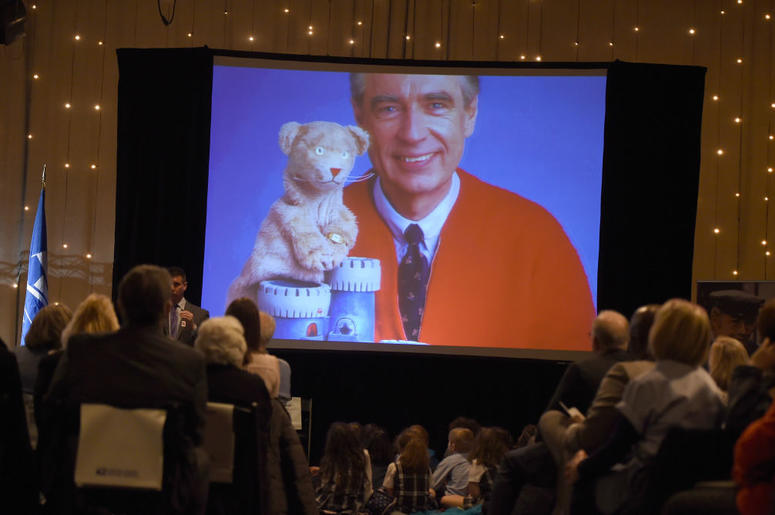 Fred Rogers and Daniel Tiger