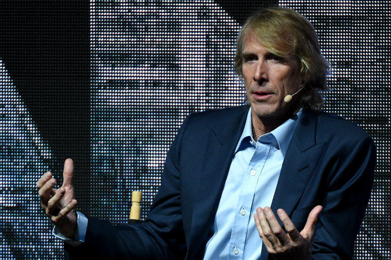 Director Michael Bay onstage at the CinemaCon 2017 Paramount Pictures presentation Michael Bay,Transformers,Spin Off,New,Movie,Series,Upcoming,Bumblebee,Trailer,Video,Hailee Steinfeld,ALT 103.7