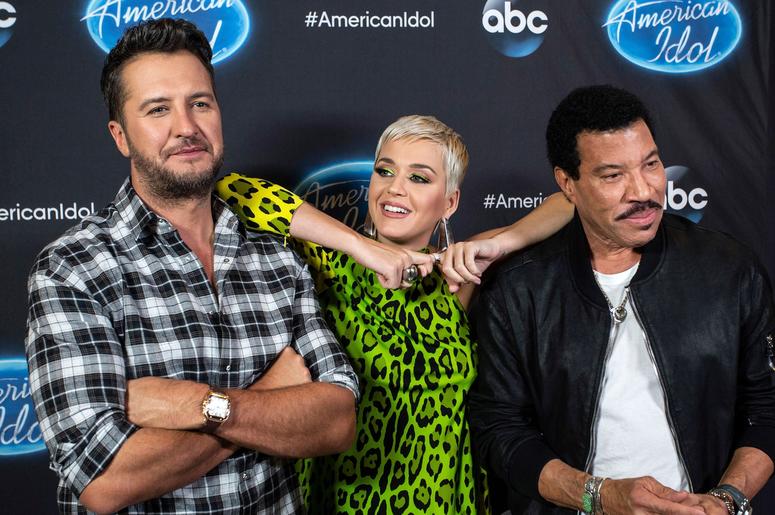 American Idol judges Luke Bryan, Katy Perry and Lionel Richie