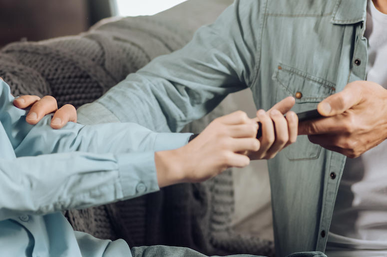 Father, Son, Parent, Child, Cell Phone, Discipline Father, Son, Parent, Child, Cell Phone, Discipline
