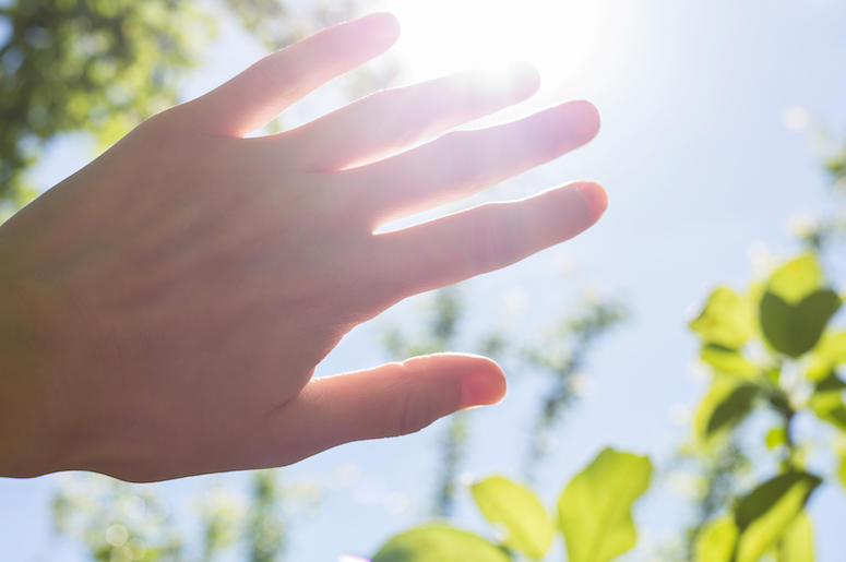 Hand Blocking Sun Hand Blocking Sun