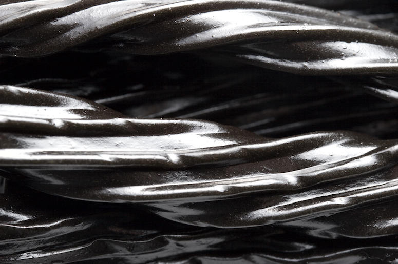Black Licorice, Candy, Closeup Black Licorice, Candy, Closeup